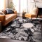World Rug Gallery Contemporary Abstract Circles Non Shedding Soft Area Rug 5' x 7' Black 389BLACK5x7 - alternate 10